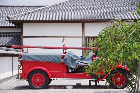 萩博物館の消防車