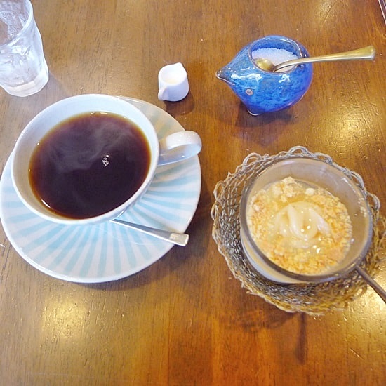 長屋門珈琲カフェ・ティカルのコーヒー