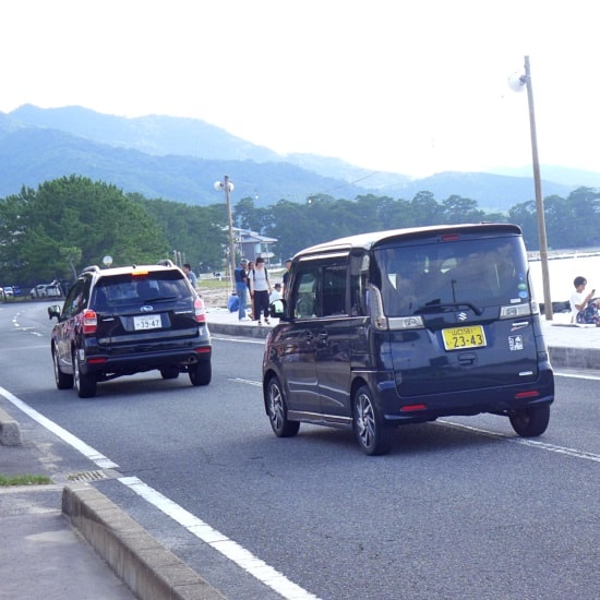 萩・日本海大花火大会の道路は通行止めとなる